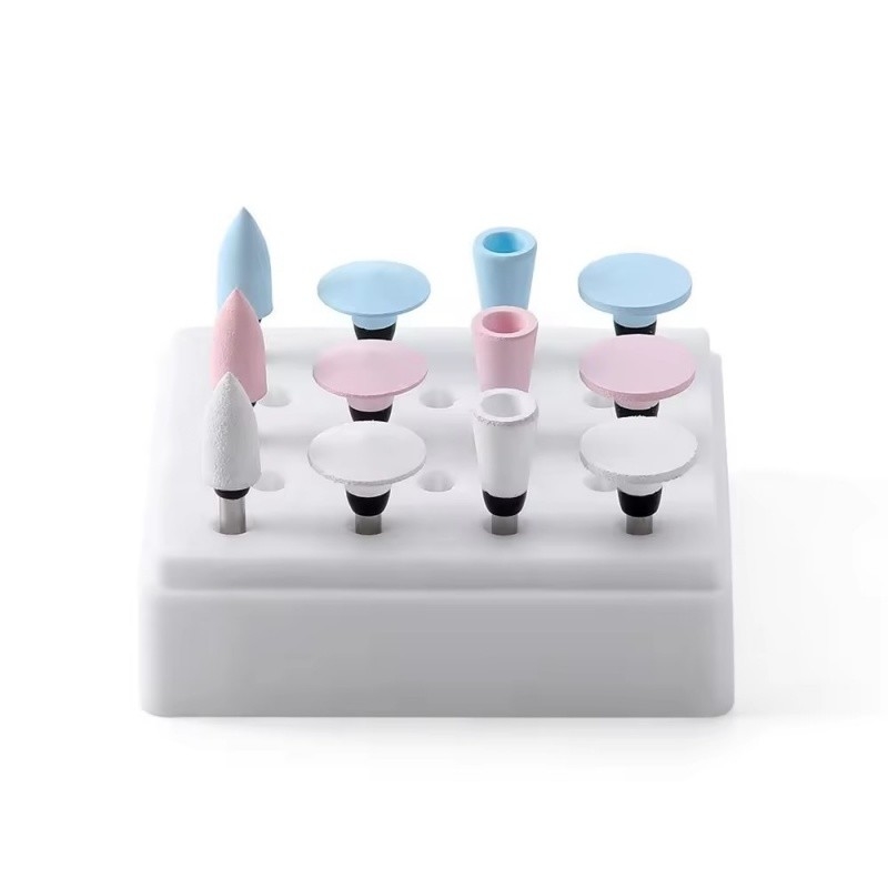 12pcs/box di alta qualità dentale di silicone denti lucidatura per contra angolo handpiece vendita calda kit di lucidatura dentale