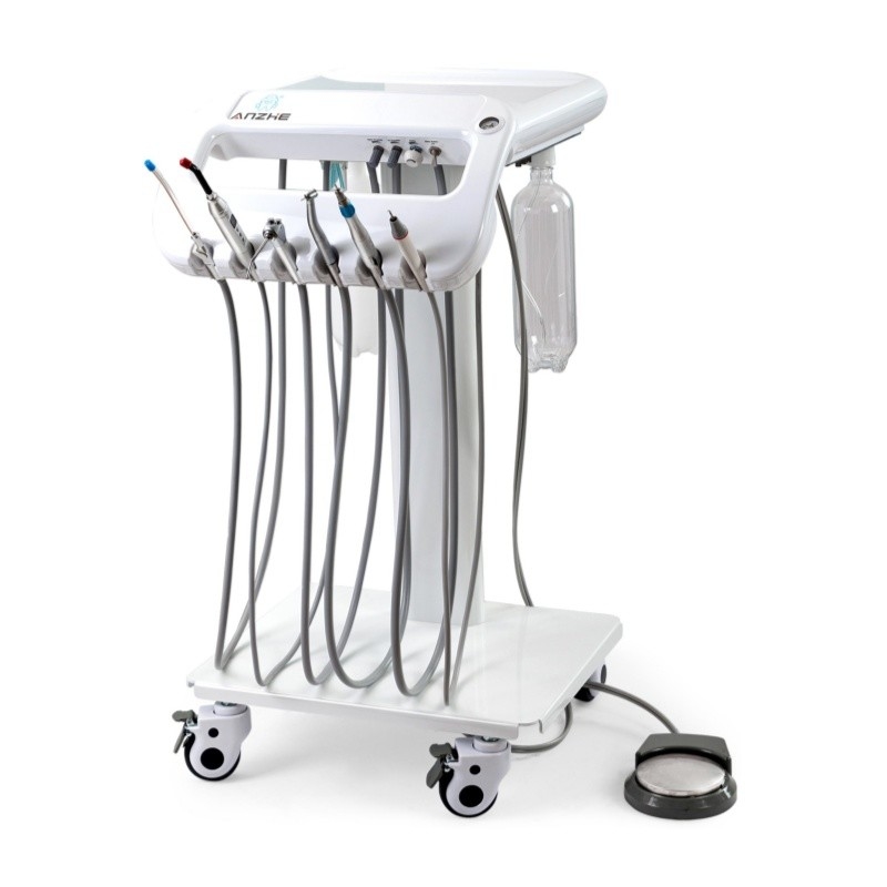 Carrozzino dentale mobile leggero con 5 ruote universali