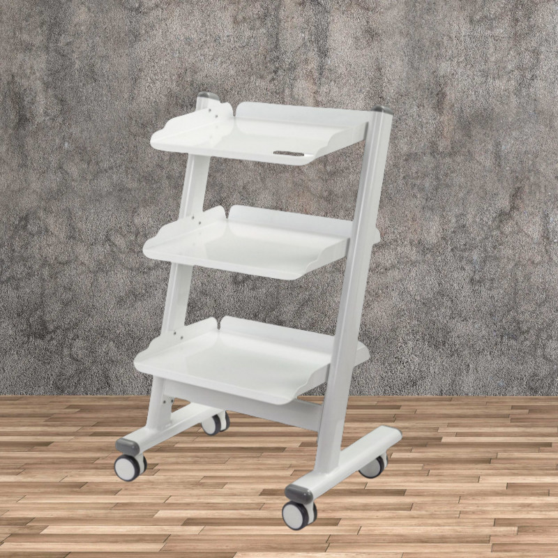 Semplice carrello dentale mobile durevole carrello dentale in acciaio inossidabile salone di bellezza utilizza 3 strati carrello dentale