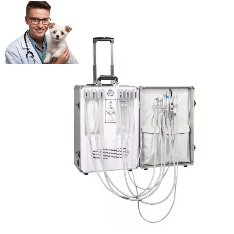 Pulizia dei denti degli animali Apparecchiature portatili per operazioni dentistiche Uso clinica veterinaria Unità di terapia dentale portatile Unità dentale mobile portatile