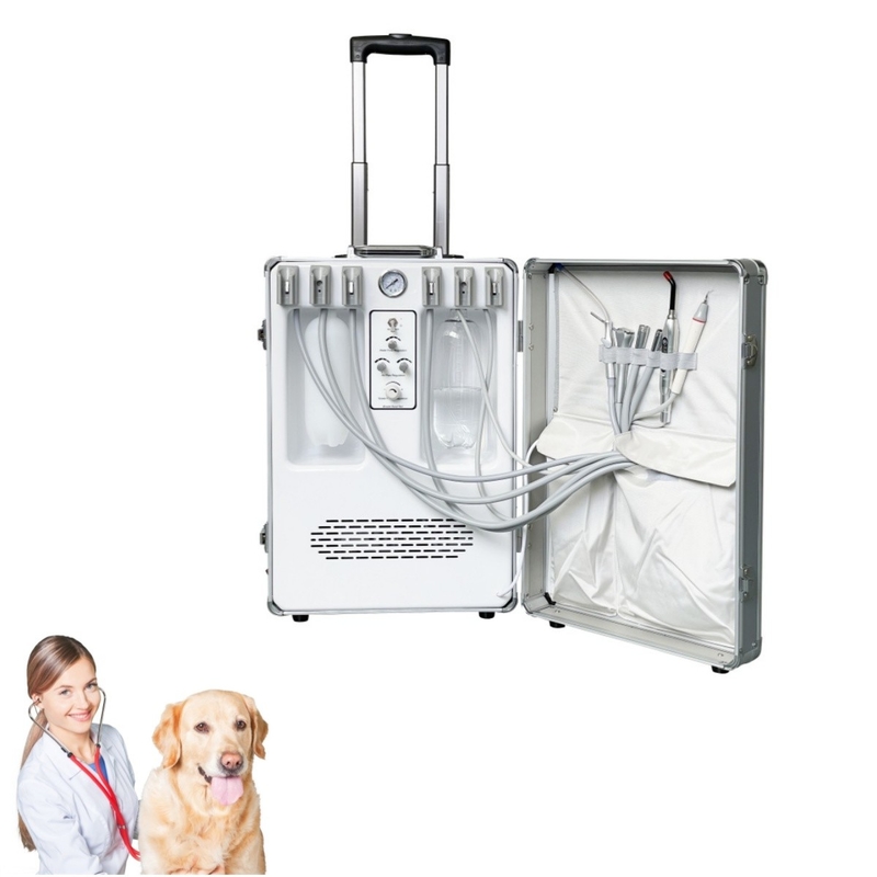 Apparecchiature dentistiche veterinarie portatili Animali domestici Trattamento dentale Valigia Cura dentale animale Veterinaria Unità mobile di trattamento dentale