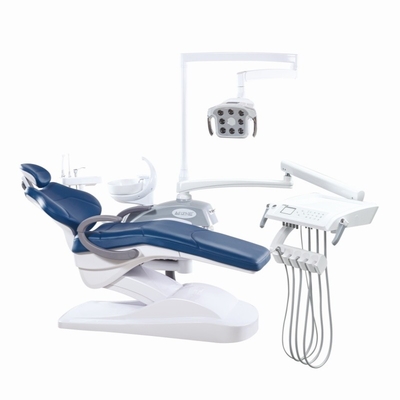 Microfibra di cuoio Luxury Dental Unit Full Set OEM/ODM Accetta sedia dentale con luce a sensore LED