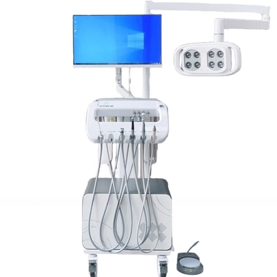 Clinica dentale carrello dentale con PC e telecamera orale unità mobile dentale unica con lampada