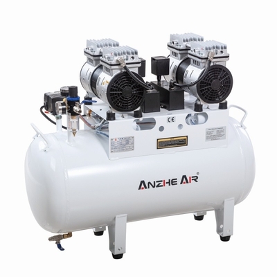 1100W compressore a pompa dentaria a vuoto 60L a basso rumore OEM/ODM compressore dental a doppio aria