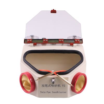 Un buon prezzo. LED Light Dental Sandblaster Due penne Dental Lab Equipment Dental Sandblasting Machine in linea