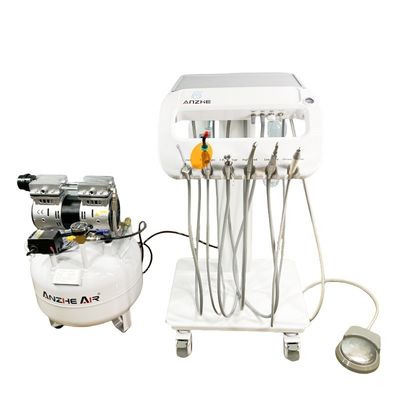 Un buon prezzo. Compressore d'aria medico su misura da 550W Pompa d'aria priva di olio Compressore d'aria medico per 1 sedia dentale in linea
