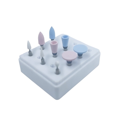 Kit di lucidatura rotante Burs di finitura e lucidatura laboratorio dentale Kit di lucidatura in silicone dentale