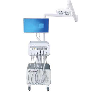 Carrello dentale unico con PC e fotocamera orale 2 in 1 unità di trattamento dentale di fabbrica con luce LED