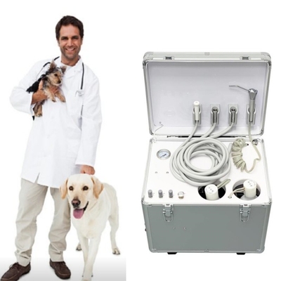 Vet Utilizzo Portable Dental Unit Stile bagaglio Animali domestici macchina di trattamento dentale con compressore d'aria