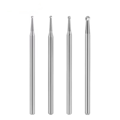 Dental Lab Burs Carburo di Tungsteno 10pcs/Box Burs di Carburo Rotondo Dental per la lucidatura