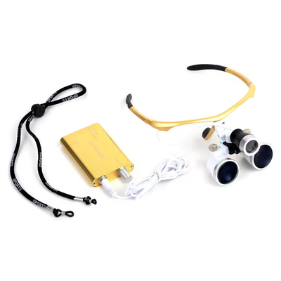 Lenti a ingrandimento chirurgiche senza fili con fari a LED Lighg Peso leggero Lunette chirurgiche dentali 3.5X