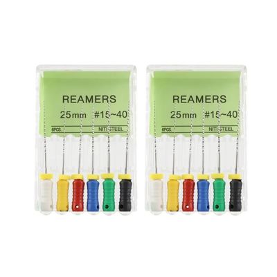 Un buon prezzo. Qualità garantita Dental Files Usare a mano 25mm # 15-40 Acciaio inossidabile Dental Reamers Files in linea