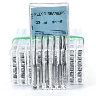 Un buon prezzo. Strumento endodontico dentale del canale radicolare 32 mm Pesso Dental Reamers per l'ingrandimento della porzione cervicale in linea