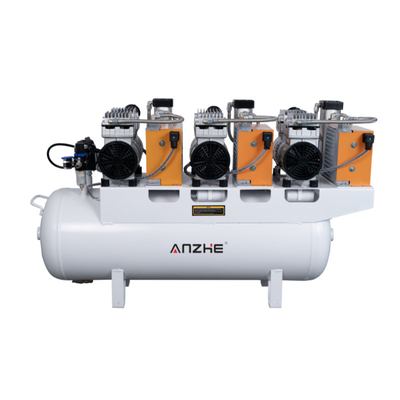 Compressore d'aria dentale 220V Non inquinante Equipaggiamento dentale privo di olio Compressore d'aria silenzioso con asciugatrice