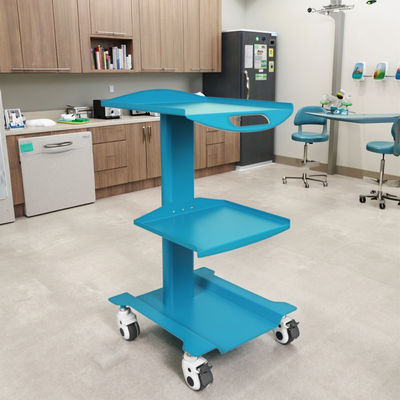 Carrello per strumenti per clinica dentistica, design robusto in metallo, carrello mobile per strumenti, vendita calda, colore grigio, carrello mobile per consegna medica