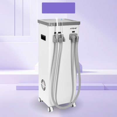Unità mobile di aspirazione dentale con serbatoio dell'acqua sporca drenaggio automatico ejetore di saliva dentale aspirazione 800L per minuto aspiratrice