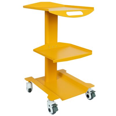 Un buon prezzo. Fabbrica di acciaio laminato a freddo duraturo carrello di strumenti mobili dentali 3 strati carrello di rotolamento dentale con ruote acciaio duraturo in linea