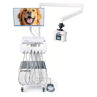 Fabbrica Diretto Veterinario Animali domestici Dental Mobile Trolley con Unità a raggi X Portable Veterinario Dental Treatment Cart OEM Dental Trolley