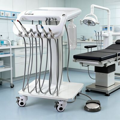 Un buon prezzo. Factory Direct Mobile Veterinary Dental Treatment Unit con Scaler integrato e luce curativa. All-in-One Veterinary Clinic Equipment Nuovo design portatile Veterinary Dental Therapy Machine con sistema di aria.Suczione e F in linea