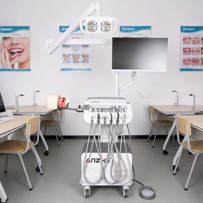Simulatore di addestramento dentale con testa fantasma Attrezzatura per l'addestramento degli studenti di odontoiatria Unità di simulazione per scuole dentistiche con compressore d'aria