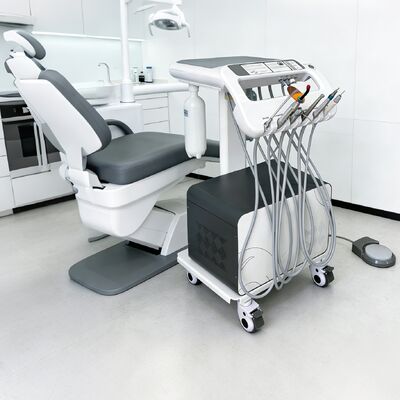 Un buon prezzo. Unità turbina dentale portatile con compressore d'aria Carrello dentale mobile Set completo Carrello dentale per clinica Attrezzatura per unità dentale portatile in linea