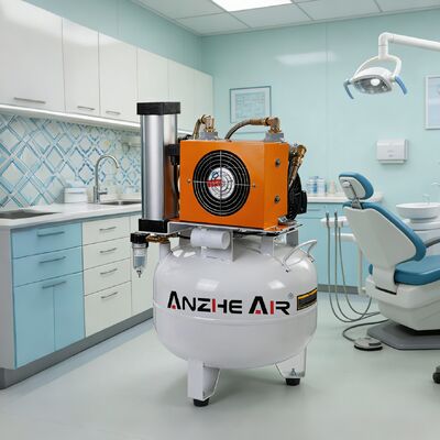 Un buon prezzo. Compressore d'aria dentale 32L con asciugatrice d'aria Silent Oil Free Medical Air Compressor per attrezzature di clinica dentale in linea