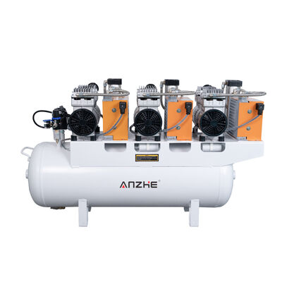 Un buon prezzo. Compressore d'aria dentale da 2550W con asciugatrice 90L Compressore d'aria silenzioso privo di olio per sedie dentali multi attrezzature cliniche in linea