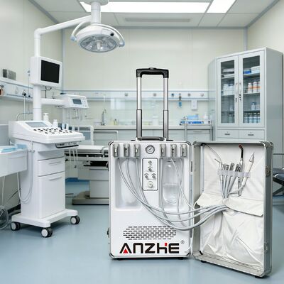 Un buon prezzo. CE Approved Portable Veterinary Dental Unit Mobile Pet Dental Clinic Equipment with Air Compressor Full Set Dental Turbine Unit (Unità di turbina dentale mobile per animali domestici) in linea