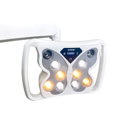 Dental LED Operation Light Lampada senza ombra con funzione sbiancamento dentale 10 lampadine lampada a sedia dentale regolabile 12-24V OEM disponibile