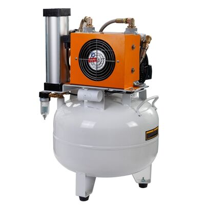 Un buon prezzo. Compressore d'aria da 550W ultra-silenzioso 55dB senza olio ed efficiente dal punto di vista energetico per cliniche mediche e odontoiatriche con asciugatrice in linea
