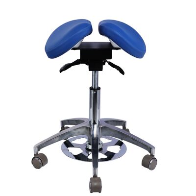 Un buon prezzo. Sgabello da dentista ergonomico a sella con altezza regolabile e rotazione a 360 gradi per cliniche dentali e ospedali in linea
