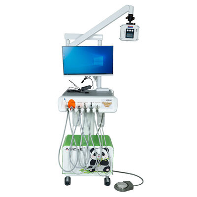 Un buon prezzo. Un'unità dentistica veterinaria portatile Intel i7 aggiornata con telecamera 4K e compressore d'aria silenzioso senza olio in linea