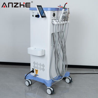 Un buon prezzo. Unità dentale portatile con compressore d'aria senza olio da 550W Micro motor LED handpiece e Woodpecker Ultrasonic Scaler in linea