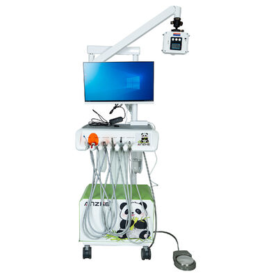 Un buon prezzo. Unità dentale portatile con macchina integrata a raggi X e sensore digitale tutto in un unico sistema di imaging e trattamento dentale per le cliniche in linea