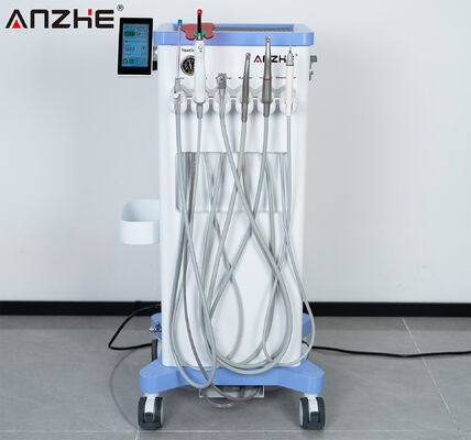 Un buon prezzo. Unità Dentale Veterinaria Portatile con Micro Motore, Manipolo LED, Scaler a Ultrasuoni, Luce Polimerizzante, Compressore d'Aria Senza Olio, Carrello Dentale Mobile per Animali, Attrezzatura Dentale per Cliniche Veterinarie in linea