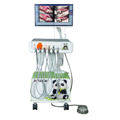 HD Oral Camera Veterinaria Dental Treatment Cart Mobile Vet Dental Unit con immagini ad alta definizione Suction Scaler LED Curing Light