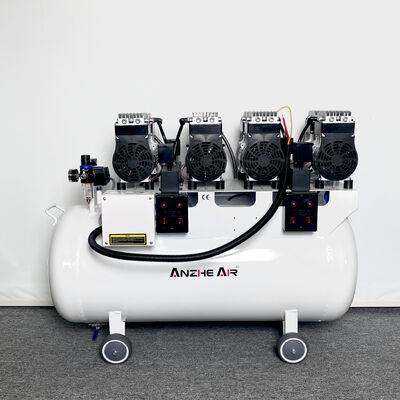 Un buon prezzo. Compressore d'aria dentale senza olio 128L 3400W Pompa d'aria per clinica dentale 420L/min Flusso d'aria Equipaggiamento medico dentale OEM ODM in linea