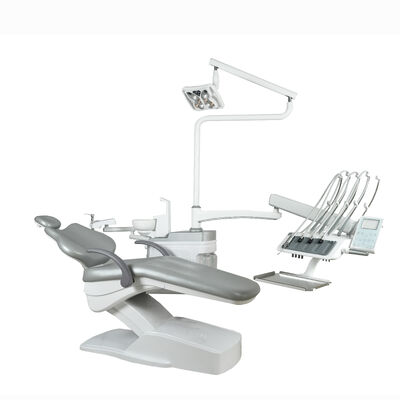Un buon prezzo. Unità per poltrona dentale a montaggio superiore con luce sensore a LED, poltrona dentale di lusso in ecopelle, unità dentale elettrica per clinica dentistica in linea