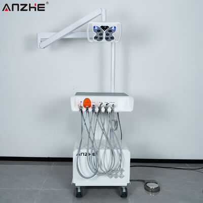 Un buon prezzo. Unità Dentale Portatile con Lampada Sbiancante LED a Farfalla Compressore d'Aria Integrato Sistema di Aspirazione Scaler Ultrasonico e Luce Polimerizzante per Clinica Dentale in linea