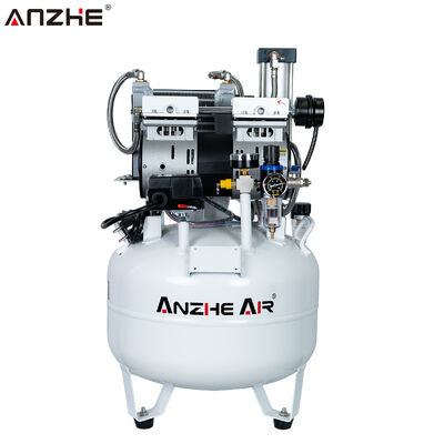 Compressore d'aria dentale medicale oil-free con essiccatore 32L Compressore d'aria silenzioso per attrezzature per poltrone dentali