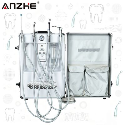 Un buon prezzo. ANZHE Dental Unit Suitcase Top Configuration Mobile Dental Unit with Built in 550W Air Compressor for Dental and Vet Clinic in linea
