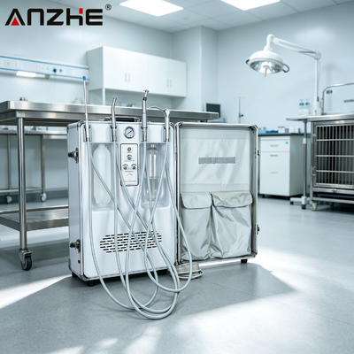 Un buon prezzo. ANZHE Dental Unit Suitcase Top Configuration Mobile Dental Unit with Built in 550W Air Compressor for Dental and Vet Clinic (Unità dentale mobile con configurazione mobile con compressore d'aria costruito in 550W per la clinica dentale e veterinaria) in linea