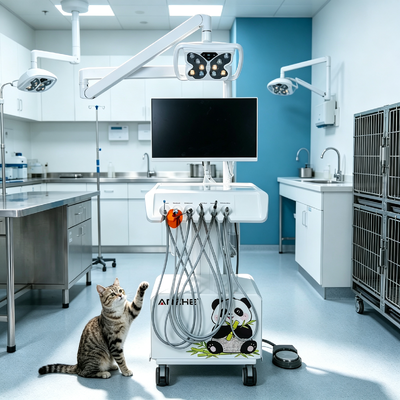 Un buon prezzo. Unità di trattamento dentistico veterinario professionale con luce a LED con telecamera intraorale HD e postazione di lavoro digitale dentale a doppia tensione 220V/50Hz 110V/60Hz per ospedali animali in linea