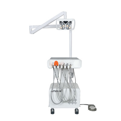Un buon prezzo. Unità Dentale Portatile con Lampada Dentale LED a Farfalla Compressore d'Aria Integrato Aspiratore Scaler Sistema di Trattamento Dentale Mobile in linea