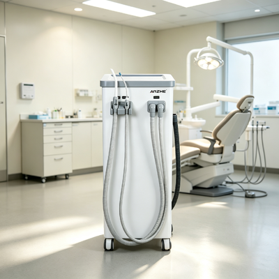 Un buon prezzo. Unità di aspirazione dentale mobile con flusso di aspirazione di 800L/min, scarico automatico e funzionamento a basso rumore per studi dentistici in linea