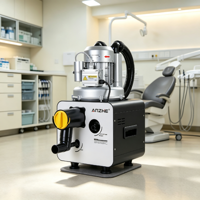 Un buon prezzo. Unità di aspirazione dentale ad alte prestazioni da 750W con separazione liquido-gas e scarico automatico per supporto a doppia postazione in linea