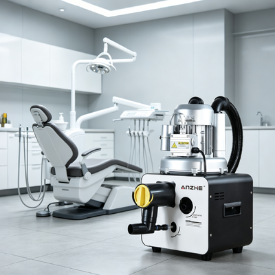 Un buon prezzo. Sistema di aspirazione dentale da 750W con potenza di aspirazione di 1000L/min e basso rumore di 56dB per studi dentistici in linea