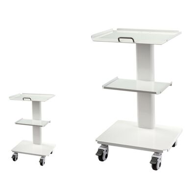 Un buon prezzo. Carrello Mobile per Strumenti Dentali a 3 Livelli con Presa Integrata e Ruote con Freno per Cliniche Dentali in linea