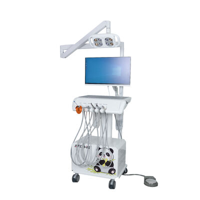 Un buon prezzo. Carrello Veterinario Dentale Mobile con Lampada Dentale a 8 LED, Scaler a Ultrasuoni, Compressore d'Aria, Aspirazione, Attrezzatura Dentale Veterinaria in linea