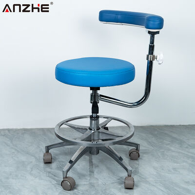 Un buon prezzo. Sgabello Ergonomico per Assistente Dentale con Bracciolo Rotante a 360 Gradi, Altezza Regolabile e Sedile in Pelle Microfibra in linea
